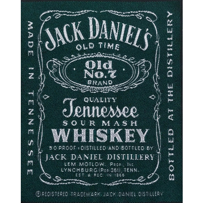 Nášivka JACK DANIEL´S Tennessee whiskey zelená 10 x 12 cm