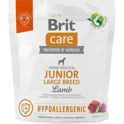 Brit Care Dog Hypoallergenic Junior Large Breed Lamb Hm: 1,0 kg