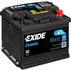 EXIDE Startovací baterie 12V / 41Ah / 370A - pravá (Classic) | EC412
