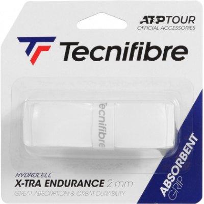 Tenisová omotávka Tecnifibre X-tra Endurance grip bílá