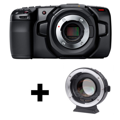 Blackmagic Design Pocket Cinema Camera 4K + Viltrox EF-M2 II Bundle