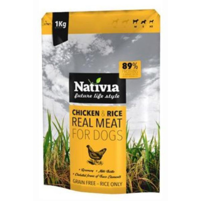 Nativia s.r.o. Nativia Real Meat Chicken&Rice 8kg