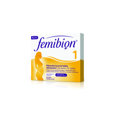 Femibion 1 Plánování a první týdny těhotenství tbl (kys. Listovat + vitamíny, minerály) 28 ks