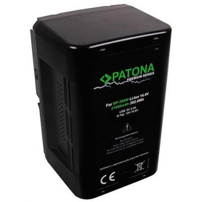 PATONA baterie V-mount pro digitální kameru Sony BP-300W 21000mAh Li-Ion 14,4V Premium PT1330