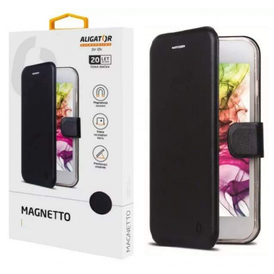 Flipové pouzdro ALIGATOR Magnetto Černé na mobil Xiaomi Redmi Note 8T (Flip kryt či obal na mobil Xiaomi Redmi Note 8T ALIGATOR Magnetto Černé)
