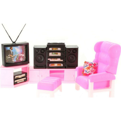 Glorie obývací stěna pro panenky typu Barbie
