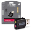 AXAGON ADA-17, USB 2.0 - externí zvuková karta HQ MINI, 96kHz/24-bit stereo, vstup USB-A