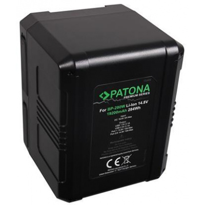 PATONA baterie V-mount pro digitální kameru Sony BP-280W 19200mAh Li-Ion 284Wh 14,8V Premium PT1334