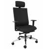 Kancelářská židle DENIOS AdJust evo, technika Syncro Evolution, hliníková noha, opěrka krku, černá