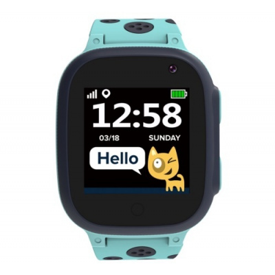 CANYON smart hodinky Sandy KW-34 BLUE/GREY,1,44", Nano SIM, SOS tlačítko, GPS+LBS, kamera, volání, perimetr