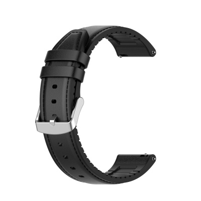 Techsuit řemínek 22mm (W007) - Samsung Galaxy Watch (46mm)/Watch 3/Gear S3, Huawei Watch GT/GT 2/GT 3 (46mm) - Černá KF238586
