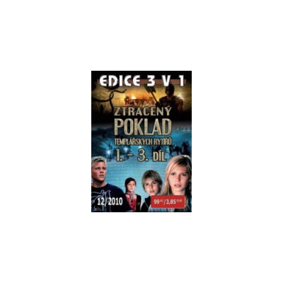 Ztracený poklad templářských rytířů DVD EDICE 3V1