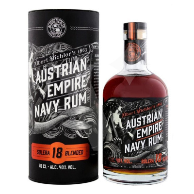 Austrian Empire Navy Rum Solera 18YO 40% 0.7L (tuba)