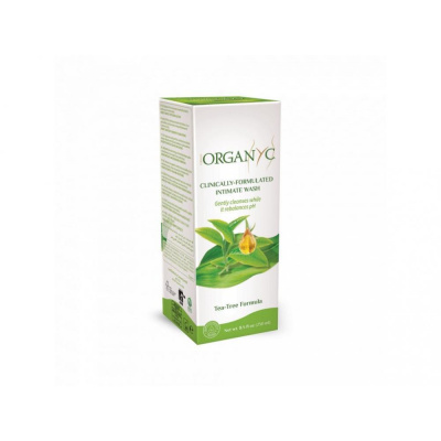 Organyc Bio sprchový gel pro citlivou pokožku a intimní hygienu s tea tree, 250 ml