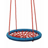 WOODY Houpačka síťovaná Kruh 100cm houpací červeno-modrý na zahradu