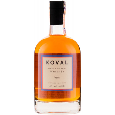Koval Rye Whiskey 40% 0,5l (čistá flaša)