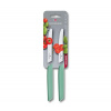 Sada 2 ks Nůž na rajčata SWISS MODERN 11 cm mátově zelený - Victorinox (Zoubkovaný nůž na zeleninu SWISS MODERN zelený 11 cm - Victorinox)