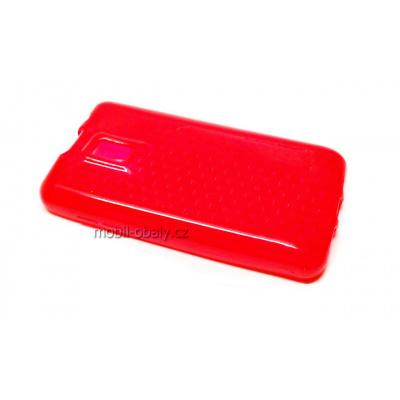 Obal S-line na LG OPTIMUS P990 2X silikonový červený (Pouzdro, kryt S-line na mobil LG OPTIMUS P990 2X červená silikon)