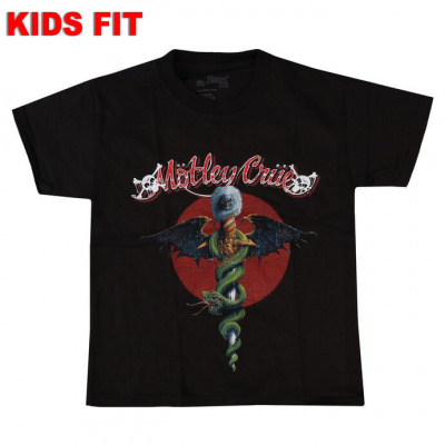 Tričko metal ROCK OFF Mötley Crüe Feelgood Red Circle černá 7-8