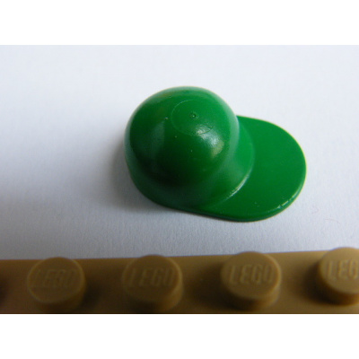 LEGO 4485 Green Minifigure, Headgear Cap - Long Flat Bill