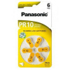 Baterie do naslouchadel Panasonic PR10, blistr 6ks (PR-230(10)/6LB)