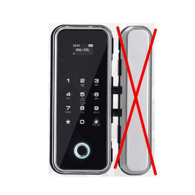 ISO Chytrý zámek skleněných dveří - Dotykový digitální biometrický otisk prstu