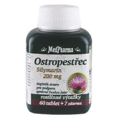 MedPharma Ostropestřec Silymarin 200 mg 67 tablet