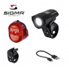 SIGMA SPORT SIGMA Set světlo BUSTER 100 HL + blikačka Nugget II Micro-USB, 120 Lumen