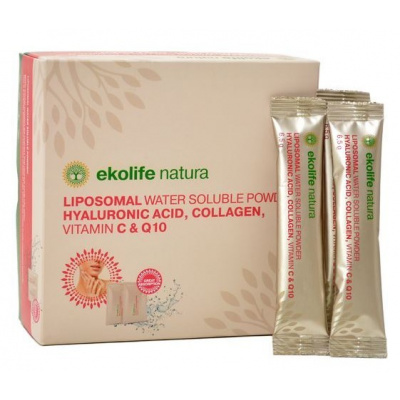 Ekolife Natura Liposomal Hyaluronic Acid, Collagen, Vitamin C & Q10 15 x 6,5g