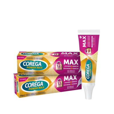Corega Max upevnění + komfort 2 x 40 g