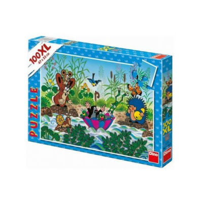 Dino Krtečkova plavba 100 dílků (Puzzle Krtek Krtečkova plavba 47x33cm 100 dílků XL v krabici 27x19x4cm)