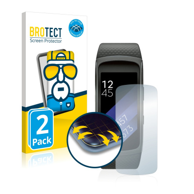 2x BROTECT Flex Full-Cover čirá ochranná fólie pro Samsung Gear Fit 2 (2x BROTECT Flex Full-Cover čirá ochranná fólie pro Samsung Gear Fit 2)
