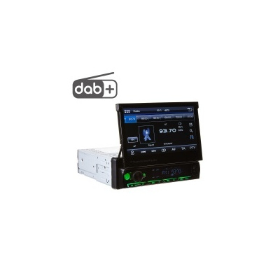 1DIN DAB / FM autorádio s výsuvným 7" LCD, Mirror link, Bluetooth, SD/DUAL-USB/RDS/ČESKÉ MENU SLEVA 39%