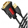 AXAGON ADS-1PSN, USB-A 2.0 - sériový RS-232 DB9-M Prolific adaptér / kabel 1.5m - ADS-1PSN