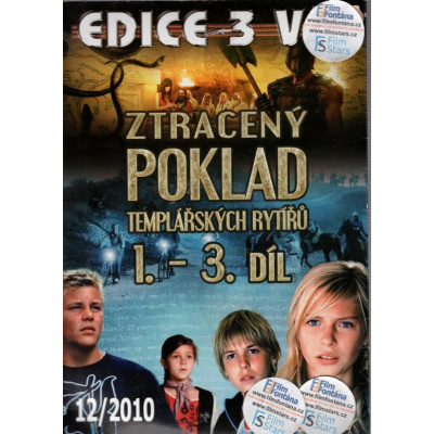 Ztracený poklad templářských rytířů 1.- 3. díl 3DVD 3v1 (Tempelriddernes skat)