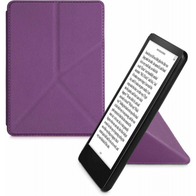 Pouzdro na čtečku knih KW Mobile - Origami Violet Leather - KW5715838 - Pouzdro pro Amazon Kindle Paperwhite 5 (2021) - fia (4063004473924)