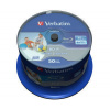 Verbatim BD-R SL 25GB 50ks / Hard Coat protective layer Wide Inkjet Printable / 6x / pro archivaci dat / Spindle (43812-V)