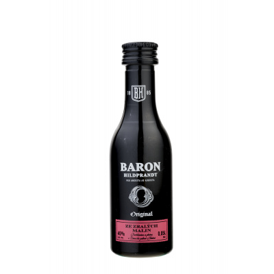 Baron Hildprandt Ze Zralých Malin 40 % 0,05 l (holá láhev)