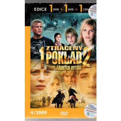 Ztracený poklad templářských rytířů 1.- 2. díl 2DVD 1+1 (Tempelriddernes skat)