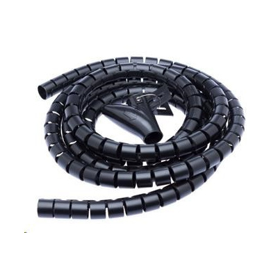 CONNECT IT trubice pro vedení kabelů WINDER, 2, 5m x 20mm, černá (organizér kabelů) - CI-514
