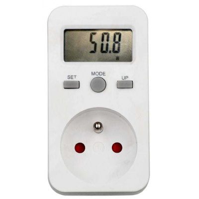 Hutermann PM5 elektroměr zásuvkový měřič spotřeby s pamětí /1636/