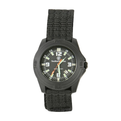 Smith & Wesson® Taktické hodinky SOLDIER nylonový řemínek ČERNÉ Barva: černá