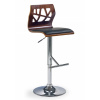 HALMAR Barová židle Hoker H-34 ořech/černá