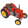 Traktor Zetor 25A červený na klíček kov 15cm 1:25 v krabičce Kovap