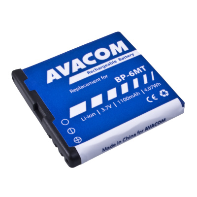 AVACOM Baterie AVACOM GSNO-BP6MT-S1100A do mobilu Nokia E51, N81, N81 8GB, N82, Li-Ion 3,6V 1100mAh GSNO-BP6MT-S1100A