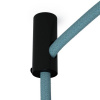 Úchytka na kabel (2x0,75mm a 3x0,75mm) stropní decentralizační - plastová Barva: černá