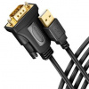 AXAGON ADS-1PQN, USB-A 2.0 - sériový RS-232 DB9-M FTDI adaptér / kabel 1.5m - ADS-1PQN
