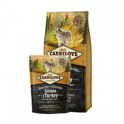 CARNILOVE - Salmon & Turkey for Large Breed Adult dogs balení 12 kg