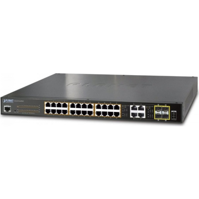 Planet GS-4210-24PL4C L2 switch, 28x1Gb, 4x1Gb SFP, 24x PoE 802.3at 430W