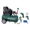 METABO Basic 250-24 W OF + LPZ 4 Set kompresor bezolejový + sada pneumatického příslušenství